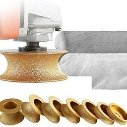 FLAMINGO ENTERPRISE Brazed hand Grinding Wheel 25mm Full molding wheel, Abrasive France Efficiency Wet Grinding Tool for Ceramic for Stone for Granite for Marble-4