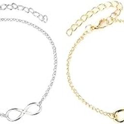 Womens Chain anklets: Pack of 2 (SR/FAJEW-CB2)-image-38