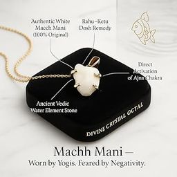 Machh Mani Pendant – Rare Astrological Gem for Protection, Wealth & Rahu Remedy | Energized Spiritual Amulet for Good Fortune, Emotional Balance, Business Success, Meditation & Healing (Certified)-image-95