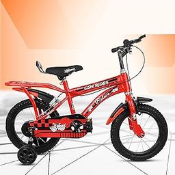 LSN RIDES Rideon 14T Steel Rim Bicycle for Girls and Boys with Carrier || LSN Bicycle for Kids (RED)-image-92