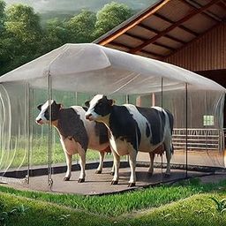 Divayanshi Mosquito Net HDPE Animal Mosquito Nets for Cow/Buffalo, Mosquito Net Cow Shed (25x20x10 FT)-27