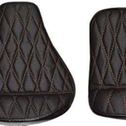 Pure Biking Comfort Seat Cover Diamond Cut Heavy Foaming Compatible with RE Classic350/500 cc 2012 to 2020 Model (Brown)-32