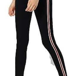 Gym wear Leggings Free Size Combo Workout Trousers | Stretchable Striped Jeggings | Yoga Track Pants for Girls & Women-image-29