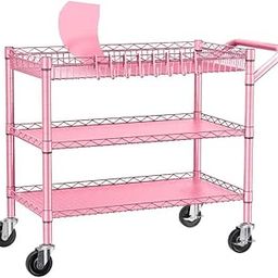 CARTNOVA‚Heavy-Duty 3-Tier Rolling Utility Cart with 990lbs Capacity - Easy-Glide Wheels & Ample Storage for Kitchen, Garage & More-0