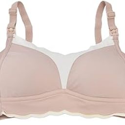 Maternity Bras, Full Coverage Breastfeeding Bras for Pregnancy for Women(Pink Complexion 34/75BCD)-image-17