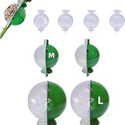 GODSDWARES 8PCS Air Layering Cups for Plants, Plant Root Growing Box, Reusable Half Transparent Rapid Rooter for Fast Propagation Plant Rooting Ball Plant Propagation Station-4