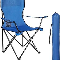 GETZET Portable Folding Chair with Arm Rest with Cup Holder Collapsible Carrying Bag for Camping Travelling, Balcony, Garden, Beach, Picnic Use Outdoor Indoor Foldable Stool.-image-37