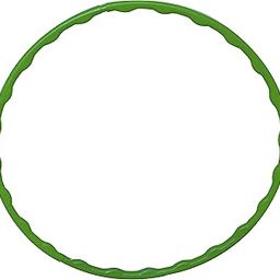 Toy Cloud Hula Hoop Zig-Zag (8 Inter-Lockable Pieces) for Adult Kids Exercise Fitness Ring Adjustable Size 46-75 Cms Diameters Hulla Hups for Girls - Green-38