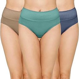 SF Womens 100% Pure Soft Cotton Sinker Tummy Control/Tummy Tucker Hipsters Panties with Soft High Waist Elastic Band -Pack of 3 Multicolor-image-39
