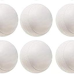 Heavy Plastic Cricket Training Balls 60 gm for Indoor and Outdoor Cricket Game, Heavy Plastic Ball for Cricket Drills and Bounce Practice, White Pack of 6-image-75