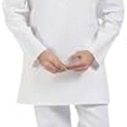 Men's Drawstring Pajama Plus Size 100% Pre - Shrunk Cotton Hand Spun Hand Woven, White-image-16