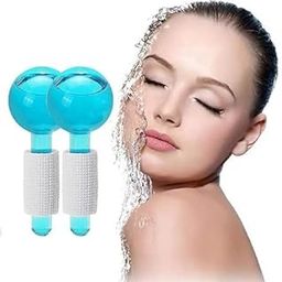 SRHV Ice Globes for Face Massage – Cooling Glass Facial Balls for Puffiness, Pore Tightening & Skin Brightening – Cold Therapy Beauty Tools for Face & Eyes (CRYSTAL BALL ICE BALL ROLLER 1pack)-image-34