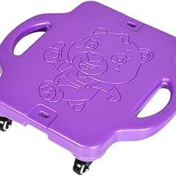 MERISHOPP Scooter Board for Kids Physical Education Heavy Duty Floor Scooter Board Purple| Sports Equipment | Outdoor Sports Gear | Exercise Gear-image-1