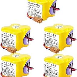 Compatible Battery for Original 100% Panasonic R-2/3AGCT4A /A98L-0031-0025 6V 4400mAh Replacement Battery Replace for FANUC CNC System with Brown Plug Non-Rechargeable (Pack of 5)-picture-23