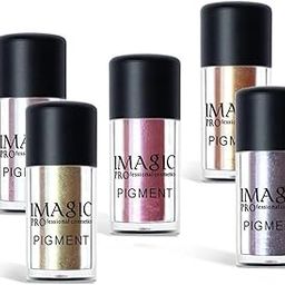 IAS IMAGIC Professional Glitter Eyeshadow Metallic Loose Powder Pigment (Diamond White-P1)-image-36