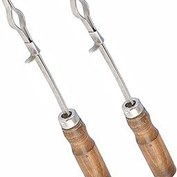 Bello Test Tube Holder with wooden handle for holding test tubes Pack of 2 For School College lab Laboratory-18