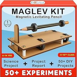 Kit4Curious Magnetic Levitating Pencil School Project Model + 50 DIY Science Physics Fun Experiments kit-1