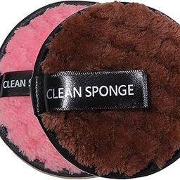 Makeup Remover Pads, 2PCS Reusable Cotton Pads Facial Sponges Make up Cleansing Pads, Double-Sided Washable Soft Face Cleansing Cloth for All Skin Types good for use-23