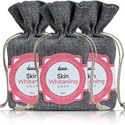 VCare Skin Whitening Soap -100 gm | Richness of 12 Herbs Ingredients with Songyi Mushroom Extract Soap bar | Exfoliates the skin impurities & improves the skin tone for both Men and Women (Pack of 3)-39