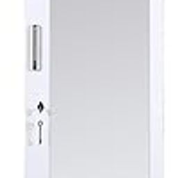 illfordd furniture Single Door frost white wardrobe with drawers and storage-image-65