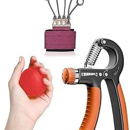Dr. Care Stress Relief and Hand Strength Improvement Kit: Stress Ball, Hand Grip, Finger Exerciser - All Fitness Levels Accessories for Home Gym-26