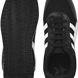 Sports Shoes for Men | Non-Slippery Black & Red Shoes | Comfortable & Water Resistant | Outdoor, Casual, Jungle, Sports, Running, Hiking, Trekking | Size - 6-image-52