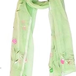 Pure Hand-Painted Floral Kota Doria dupatta for woman-image-6
