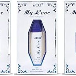 Aco Perfumes My Love Alcohol - Free Attar Roll On 8ml Each (Pack of 3)-image-16