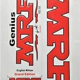 Kyrios VK Embossed Wooden Premium MRF Sticker for Cricket Bat - Red-image-22