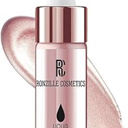 Ronzille Liquid Illuminator Silver Highlighter Ultra Smooth Shine Waterproof Face And Body Highlighter (Rose Gold)-14