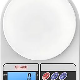 LABICO Digital Kitchen Scale 22lb/10kg Capacity, Stainless Steel Food Scale with oz/g Units | Battery Power | Ideal for Meal Prep, Cooking, Baking | Warranty-1 Year (WHITE)-picture-16