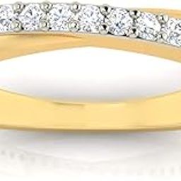 18k (750) Yellow Gold and Diamond Ring for Women-image-111