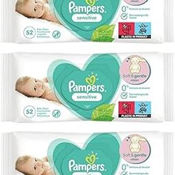 MAMA UNIVERSE Baby Wet Wipes Sensitive Soft Gentle Fresh Babies No Fragrance Unscented Newborn Nappy Changing Skin Protection Clean Safe 52 Pcs Pack UK Free P&P (3X PAMPER-S Packs (156 Wipes))-image-88