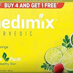 Medimix Ayurvedic Lime with Moringa Bathing Bar Soap 125g (Buy 4, Get 1 Extra Combo Pack) | Refreshed & Nourished Skin | Shop Herbal | Natural | Paraben-free & Sulphate-free | 100% Vegan-37