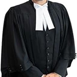 Gwalior Law Firm Men's Black Advocate Lawyer Gowns, Graduation Office wear for Women and Men-picture-14