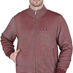 Mens Coton Blnd Jacquard Collar Jacket-image-1