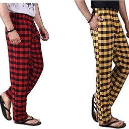 Printed Comfort and Style Combined: Cotton Men's Pajamas Pack of 2, (N709) Multicolour-image-90