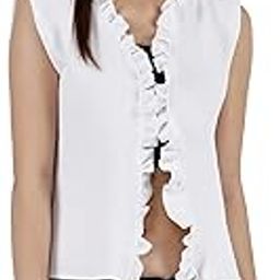 Kemy Women Solid Frill Shrug-19