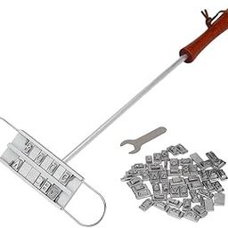 STYLEHEAVEN BBQ Branding Metal 55 Letters Barbecue Grill Tool Personalise Burgers Steak|Home & Garden|Kitchen, Dining & Bar|Small Kitchen Appliances|Grills & Griddles-image-50