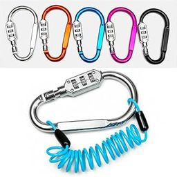 Prostuff.in® Secure 3-Digit Combination Lock Durable Metal Padlock for Luggage, Backpacks & Suitcases - Easy Reset Code, Portable Design Outdoor Firm Durable Locks Multicolour 1 Pcs-picture-55