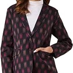 Black Cotton Ikat Blazer-picture-27