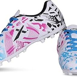 Fire Soccer Football Shoes Studs with Synthetic Leather Fully Embossed Upper Sports Footwear|Comfortable Lightweight|TPU Sole Double Colour Premoulded Heel Shoe for Adult, Men & Boys-image-27