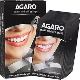 AGARO Dazzle Instant Teeth Whitening Strips, 28 Non-Sensitive White Strips Teeth Whitener, Helps Remove Smoking, Pan Masala, Chewing Tobacco, 28 Strips (14 Stain Removal Treatments) (Mint, 1 Pack)-image-36