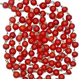 108 RED Artificial Coral Mala, Red Prayer Beads, Meditation 108 Beads Mala, Japa Mala. Sevvai/Angaragan/Murugan Japa Mala, Meditation & Yoga-28
