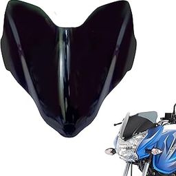 WAZA Discover 125ST | 150S | 125T | 100T Windshield Front Headlight Visor Bike Wind Deflectors Windscreen Glass Black Protector Superior PC Plastic (Acrylonitrile Butadiene Styrene (ABS))-17