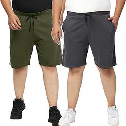 Mens Plus Size Shorts Combo Pack of 2-50
