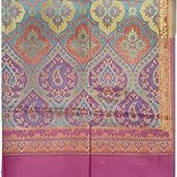 Women's Wool Blend Woven Shawl (vch18254, Pink, 40"*80" Inches)-image-16
