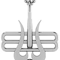 Om trishula pendant for men/boys, pure silver 925 silver pendant, pendant only chain sold separately-image-57