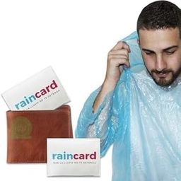 NNHD TRADING Unisex-Adult Disposable Pocket Size Easy to Carry Raincard for Men and Women for Travel Use | Pocket Emergency Waterproof Rain Poncho | Rain Card Multicolour For Unisex-5