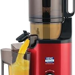 KENT Cold Pressed Juicer | Maintains Higher Nutrients in Juice | High Juice Yield | Faster Juicing | Automatic Cutting of Fruits & Vegetables | Double Blade Hopper |400 Watts BLDC Motor | Red & Black-16
